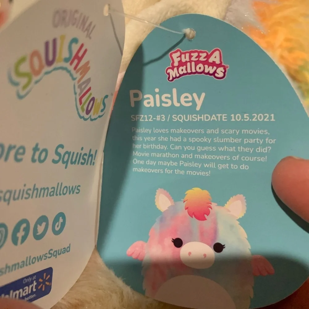 Squishmallow Fuzzamallow Paisley the Pegasus 12